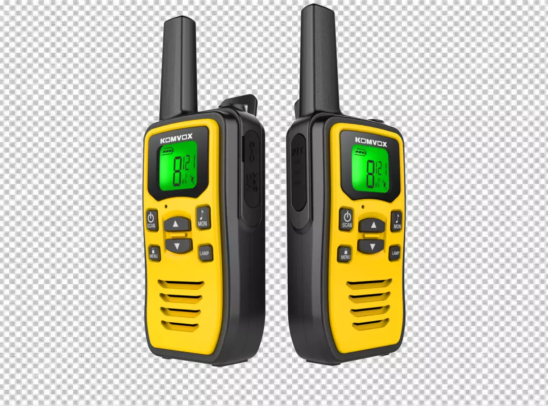 Free Premium PNG Portable Radios WalkieTalkie Isolated on a Transparent Background PNG