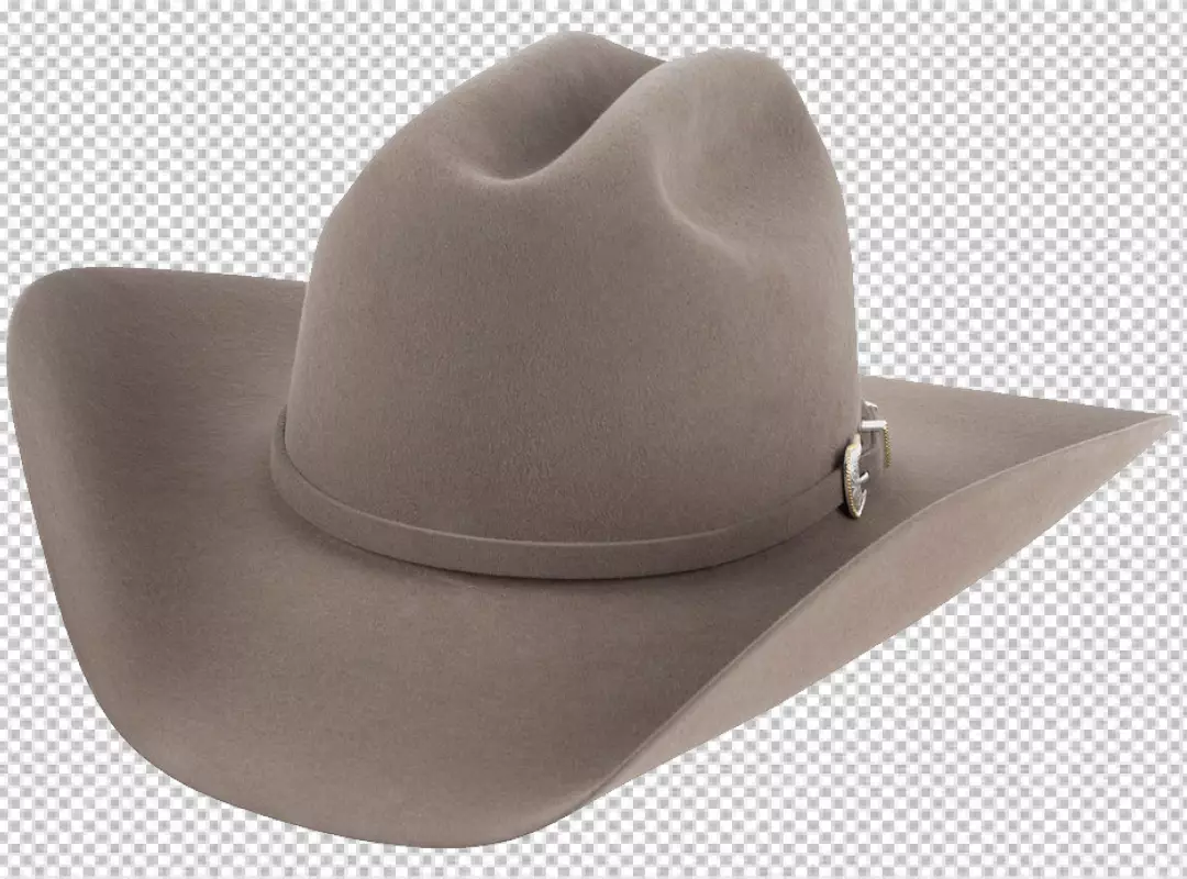 Free Premium PNG Gray color cowboy hat transparent background 