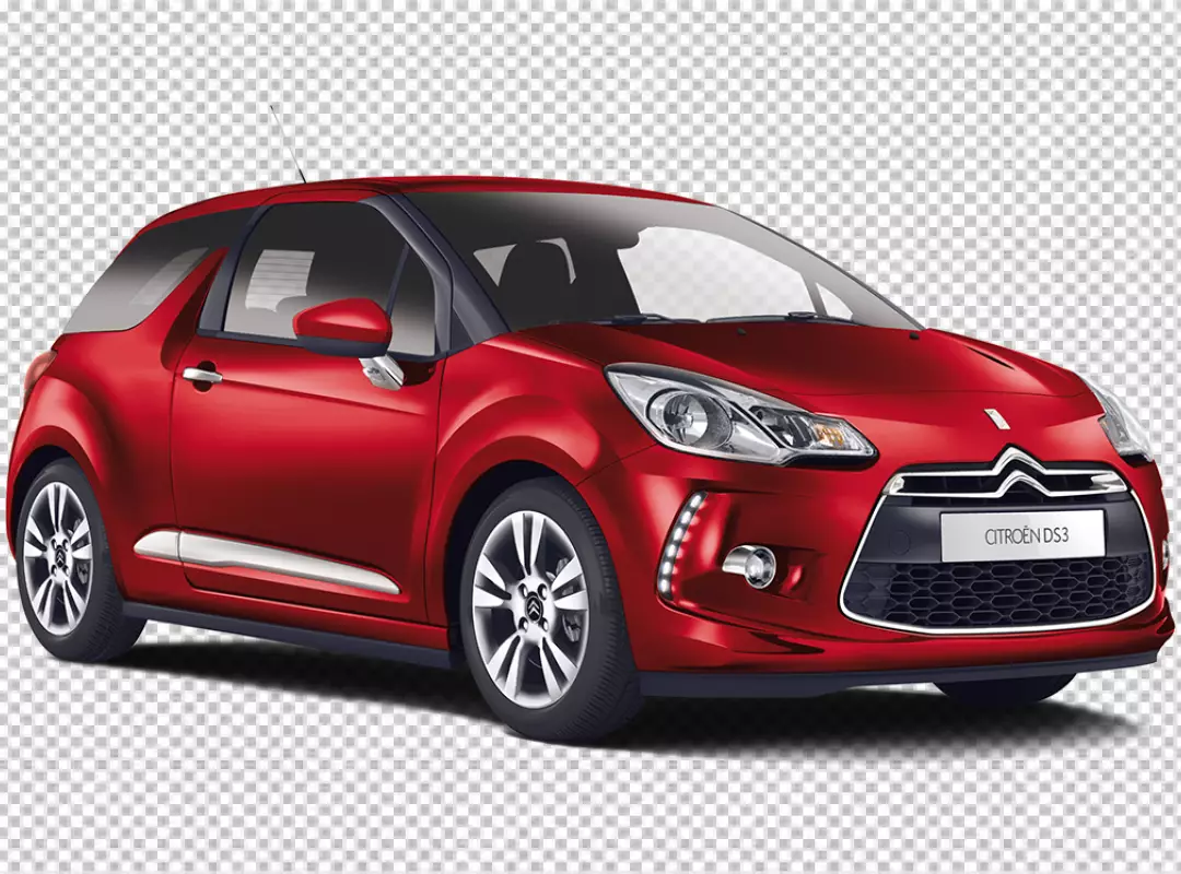 Free Premium PNG Red color speed car of citroen