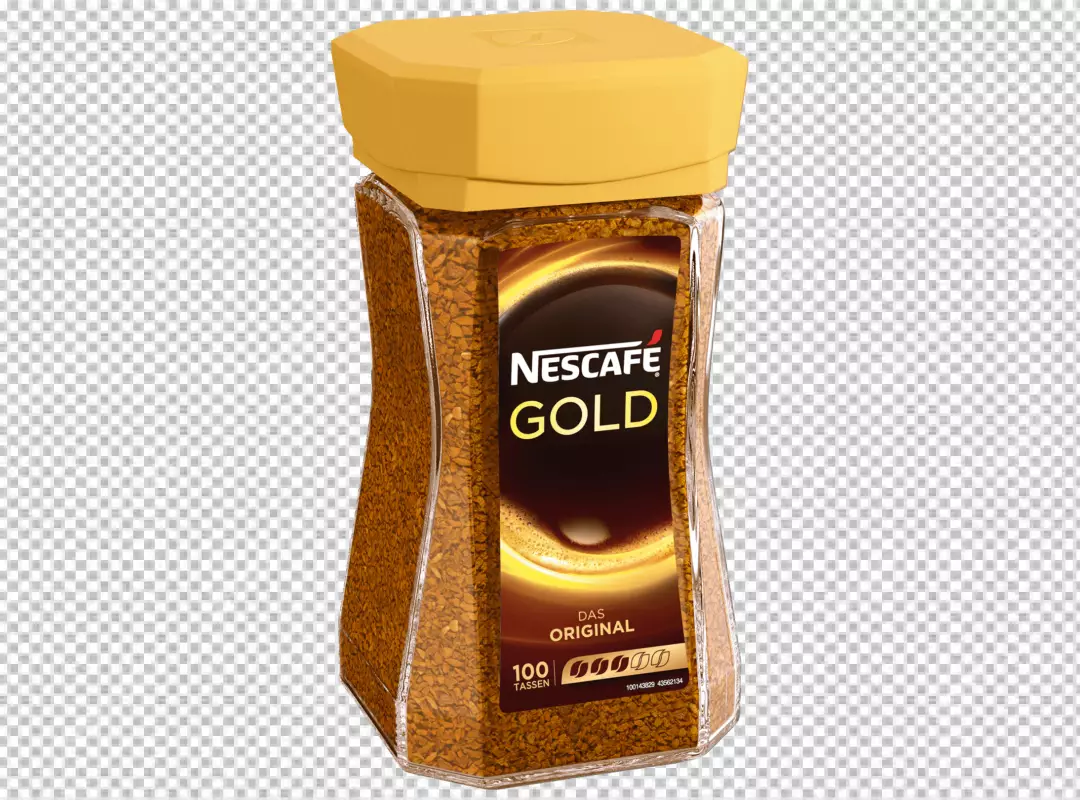 Free Premium PNG Nescafe gold coffee jar transparent background 