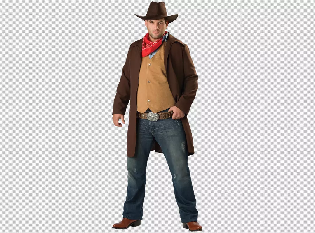 Free Premium PNG  Cowboy in photorealistic environment PNG BG