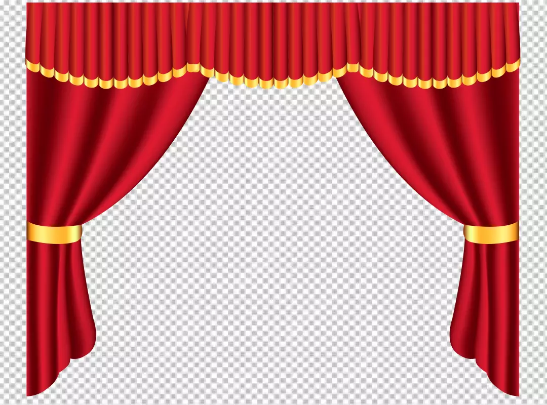 Free Premium PNG Window curtains realistic composition with indoo PNG