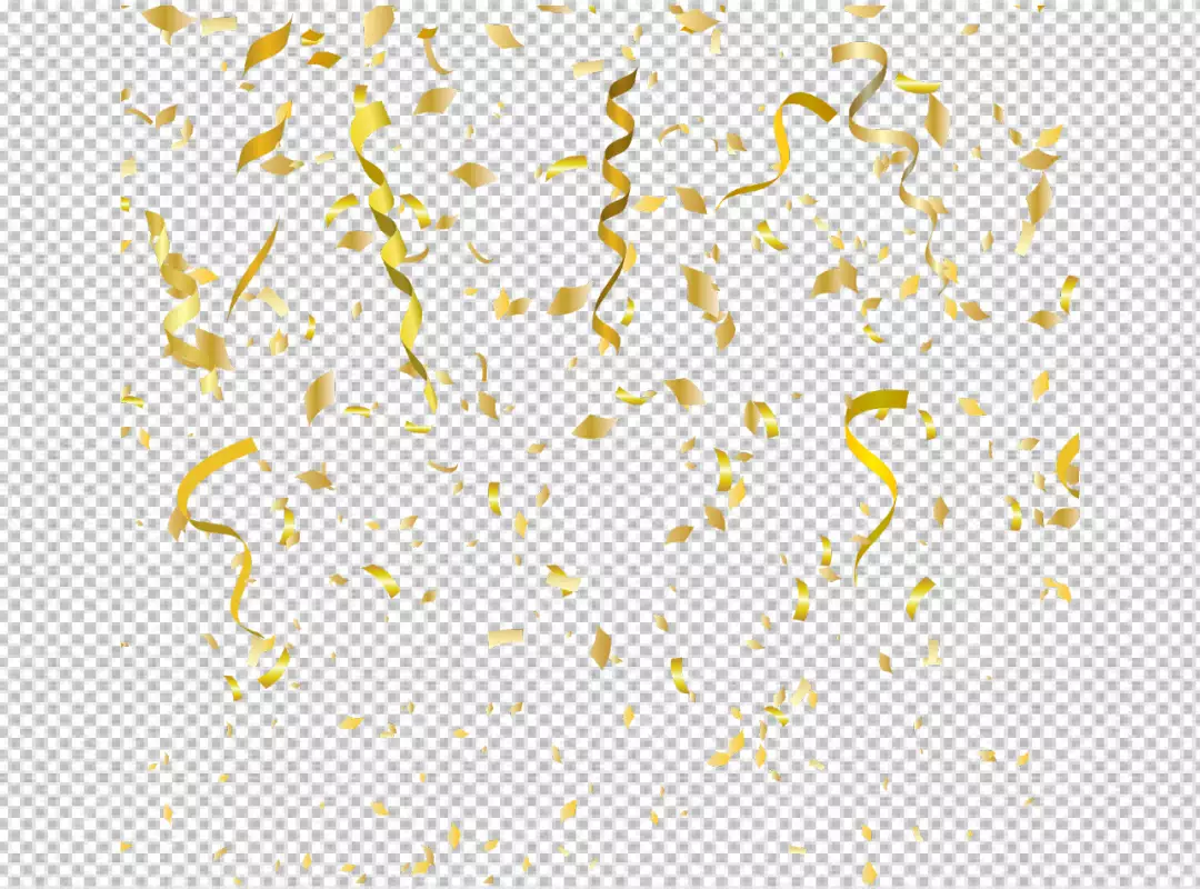 Free Premium PNG  abstract background with falling confetti pieces isolated on transparent background