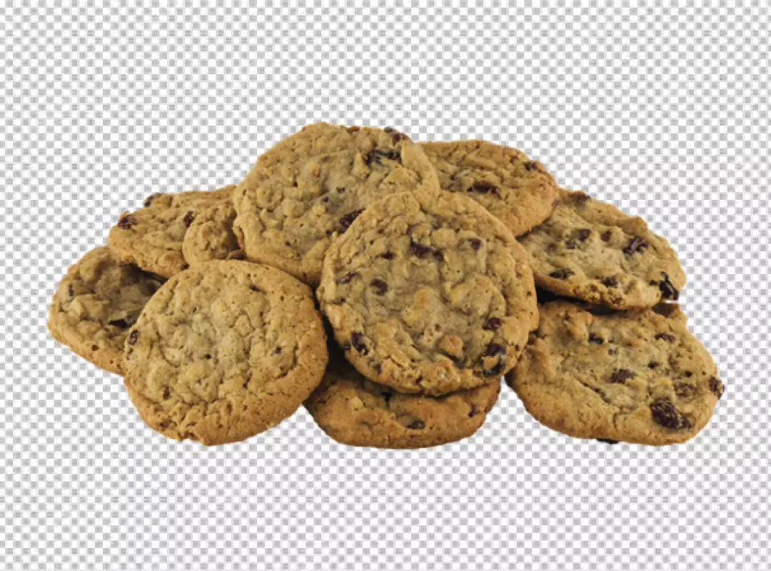 Free Premium PNG Tasty chocolate chips cookies  top 