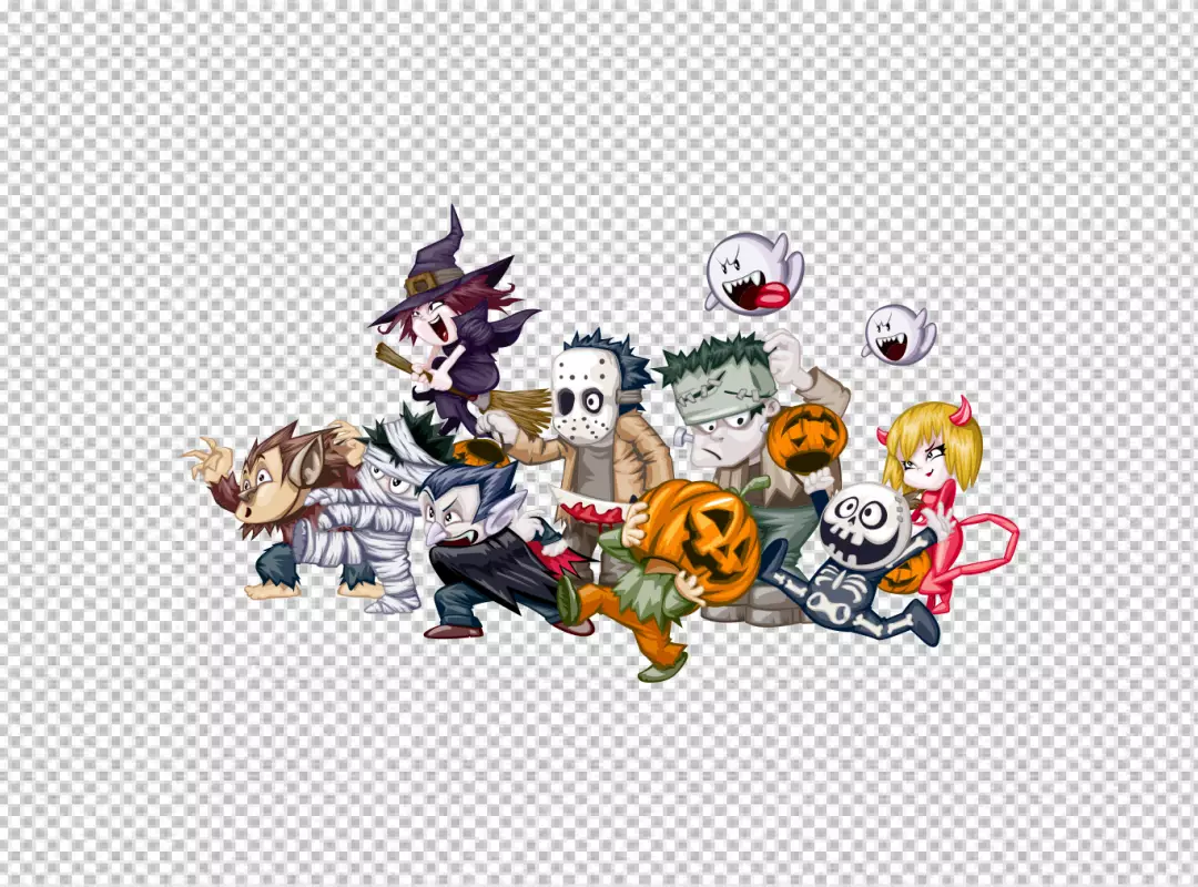 Free Premium PNG Spooky and Fun Happy Halloween png