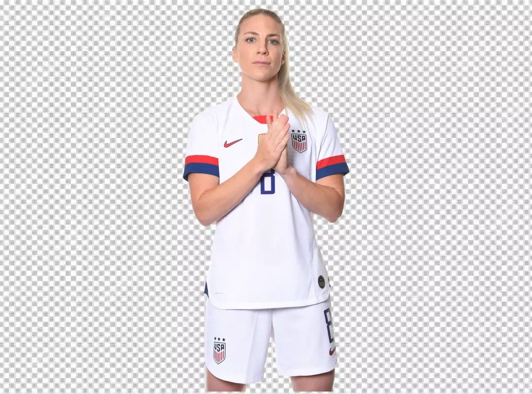 Free Premium PNG Julie Ertz give beautiful Luke like this model