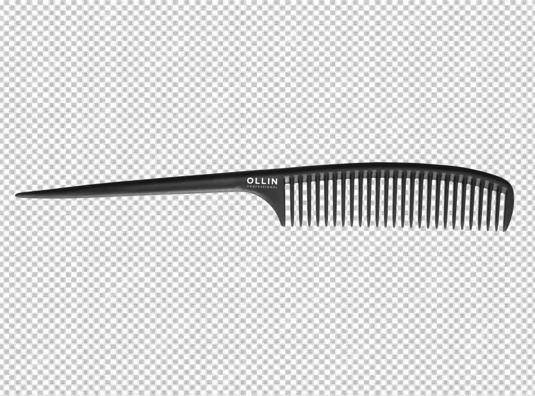 Free Premium PNG PNG A black comb with the word quot comb transparent background 