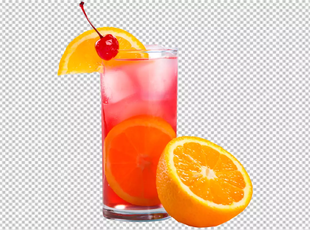 Free Premium PNG Cocktail with lemon slices transparent PNG