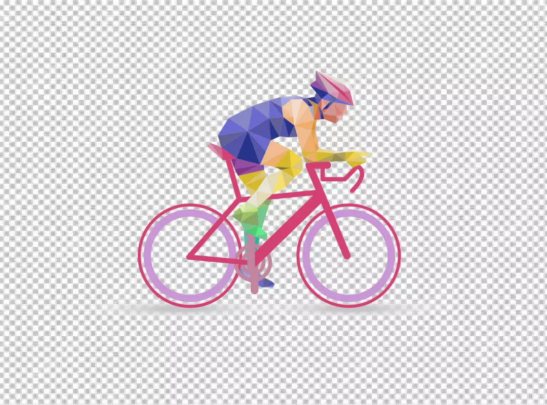 Free Premium PNG cycling bicycle rider athlete wearing sunglasses on road bike coloring