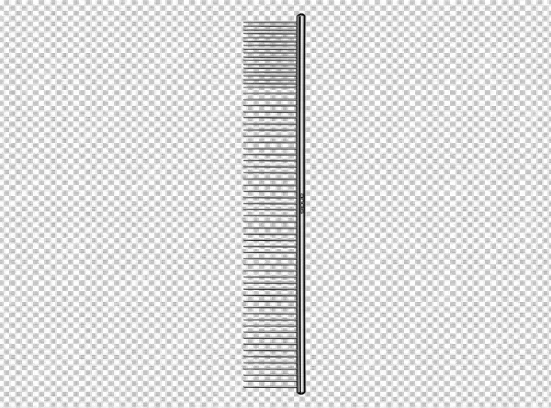 Free Premium PNG PNG A black comb with the word quot comb quot on it