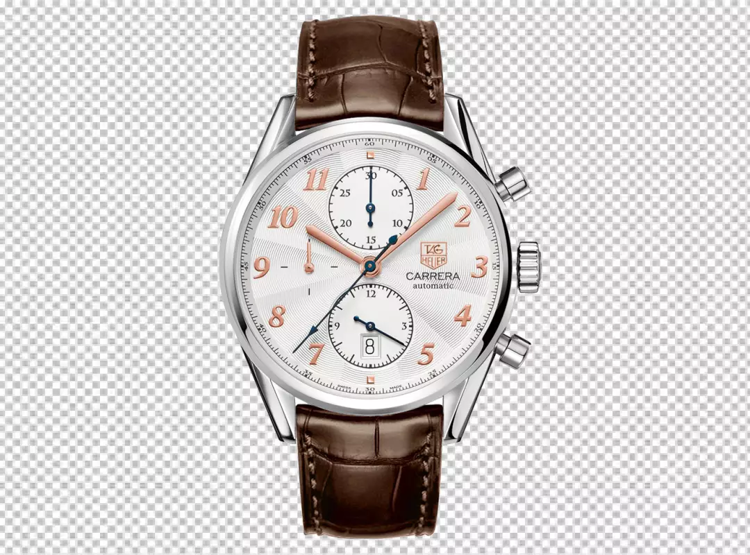 Free Premium PNG Hand watch with leather belt png