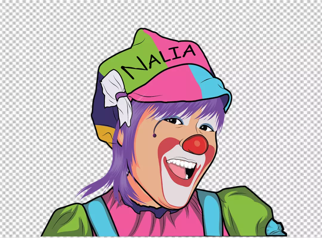 Free Premium PNG  clown facial expression