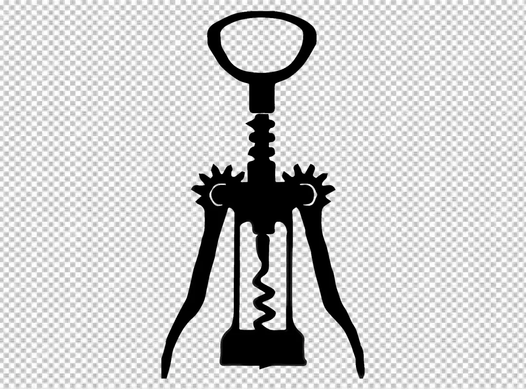 Free Premium PNG Corkscrew with a cork