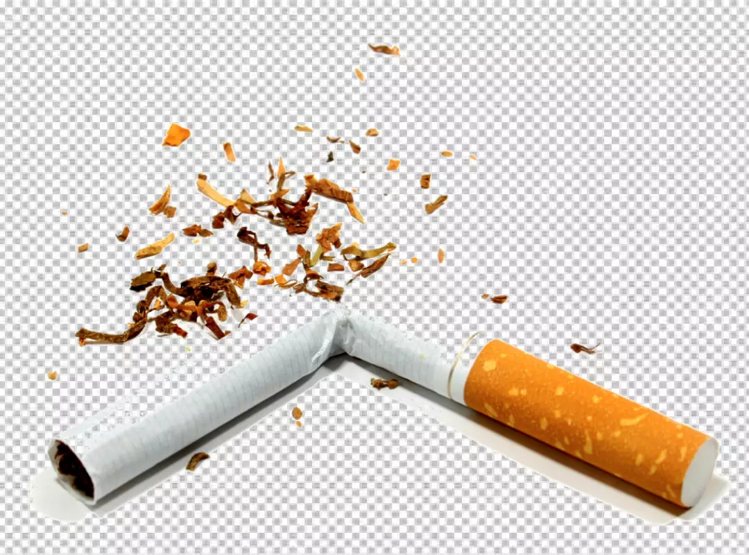 Free Premium PNG Concept of cross sign made from cigarette 