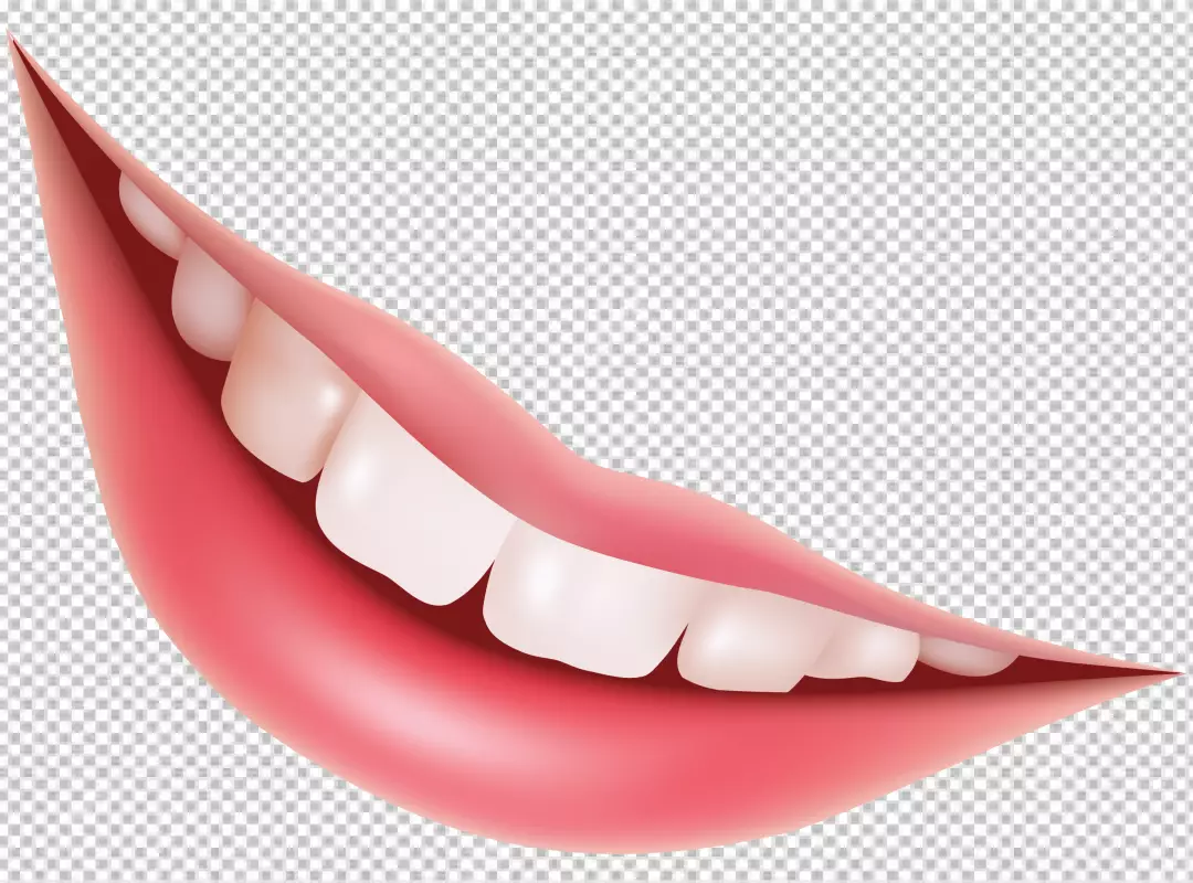 Free Premium PNG a close-up lips are slightly parted and her teeth are visible