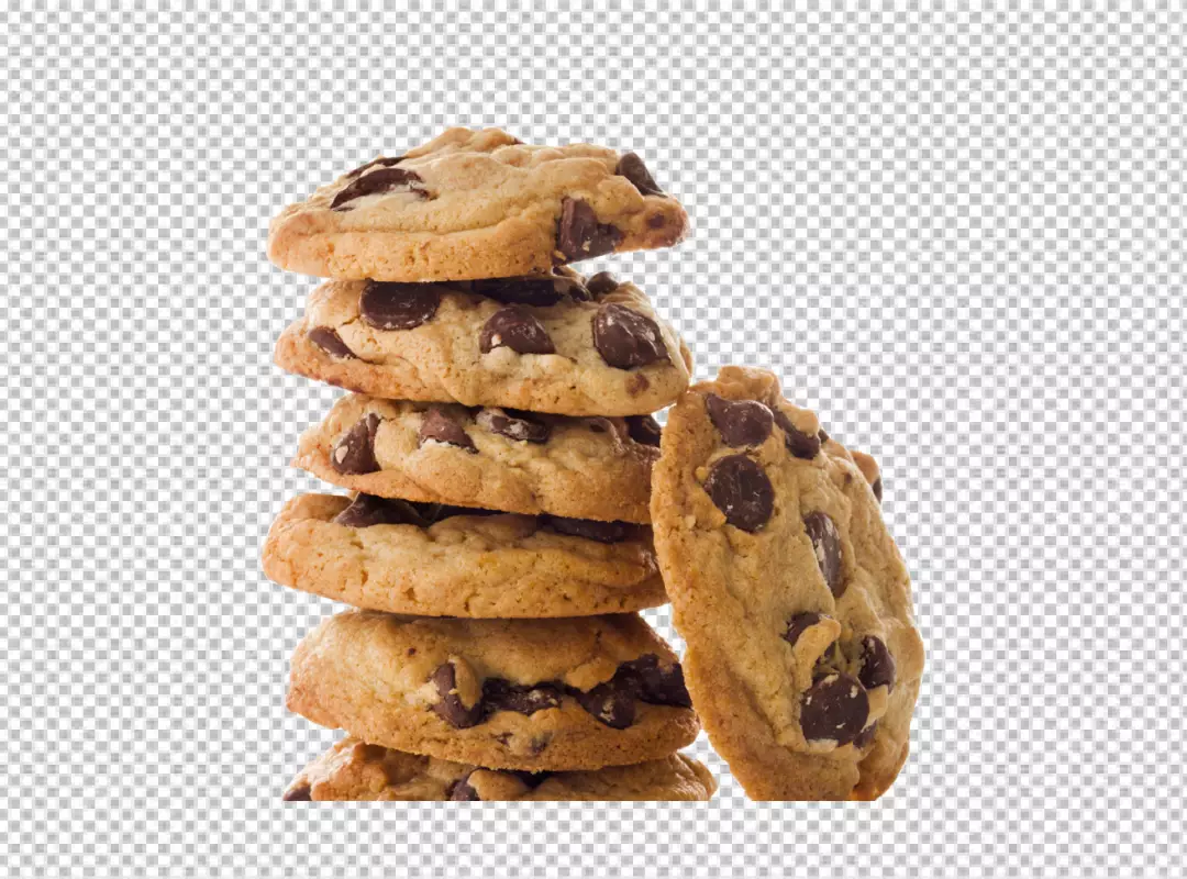 Free Premium PNG cookies falling on png background