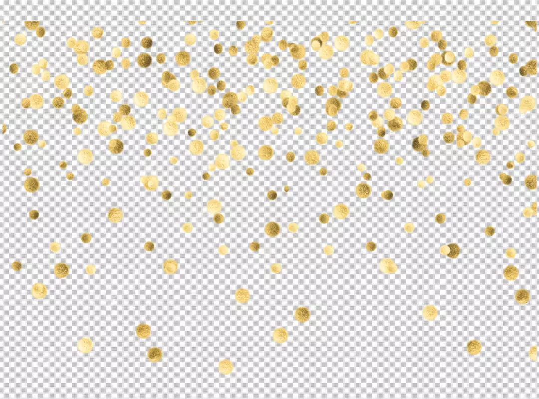 Free Premium PNG Confetti and ribbons on transparent background