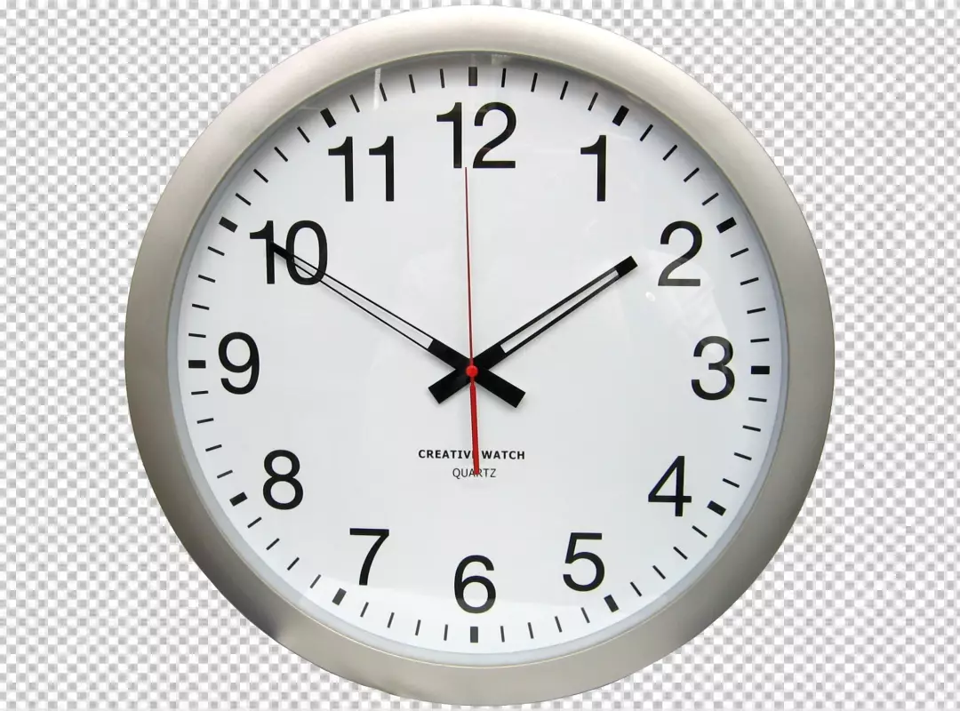 Free Premium PNG Above view wall clock still life