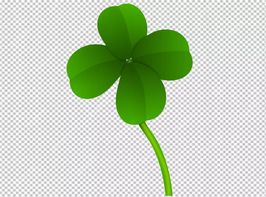 Free Premium PNG collection of four leaf clovers with green leaves