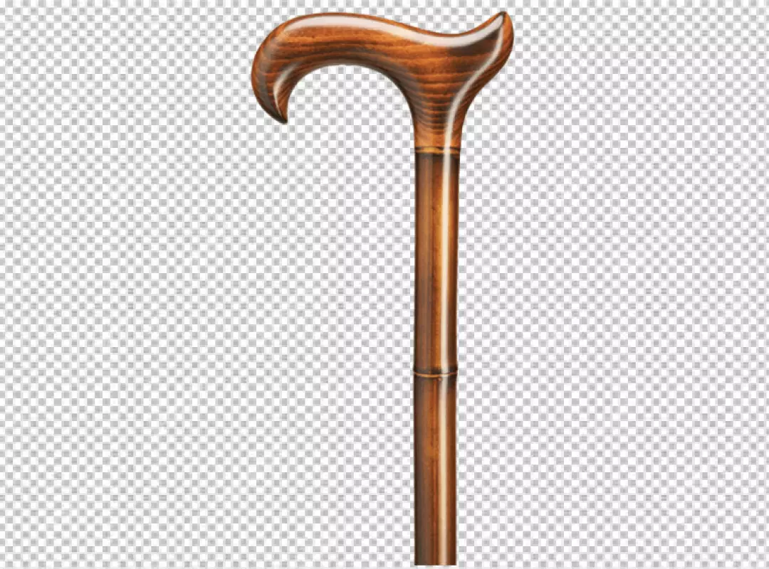 Free Premium PNG A Haf walking stick