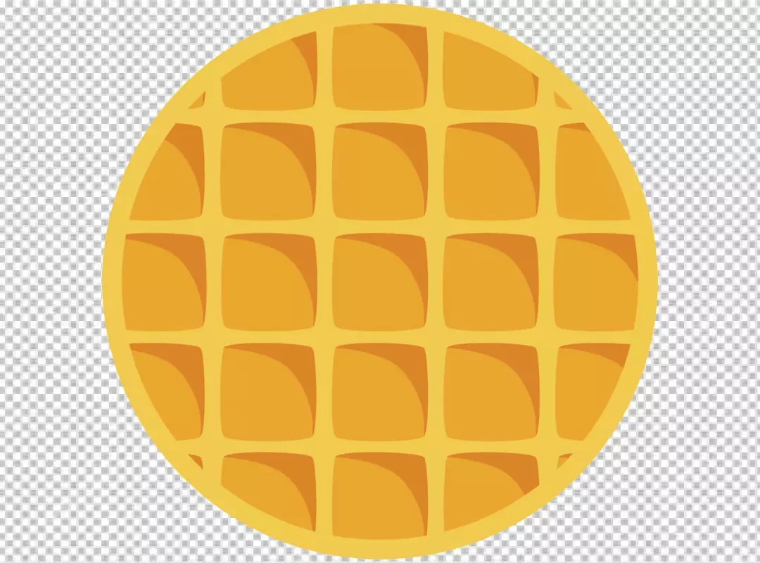 Free Premium PNG Waffle Perfection