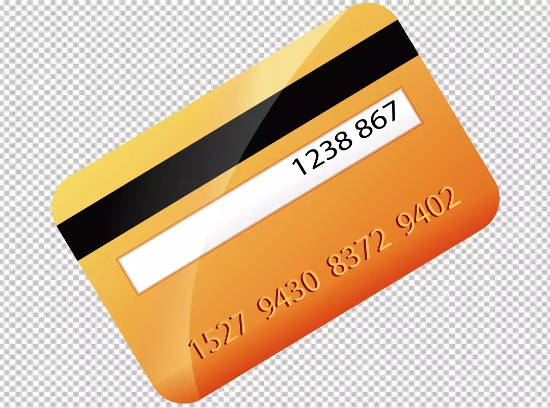 Free Premium PNG Accepting credit cards from a brown purse to pay for goods PNG