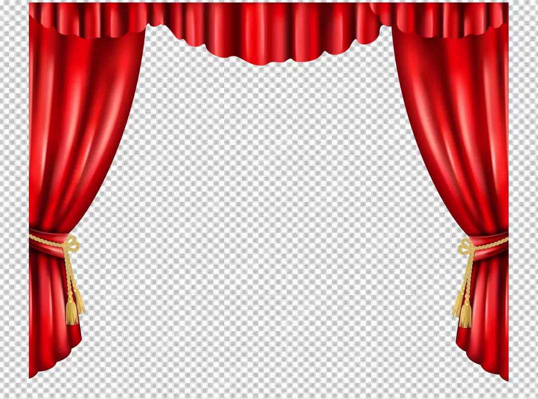 Free Premium PNG cinema curtains with focus light background PNG