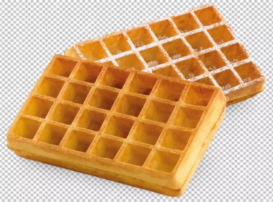 Free Premium PNG Crispy Waffle Duo