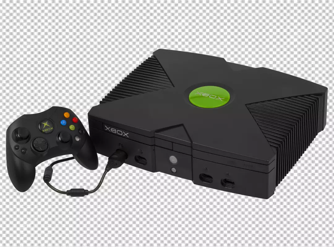 Free Premium PNG Original Xbox classic retro gaming console