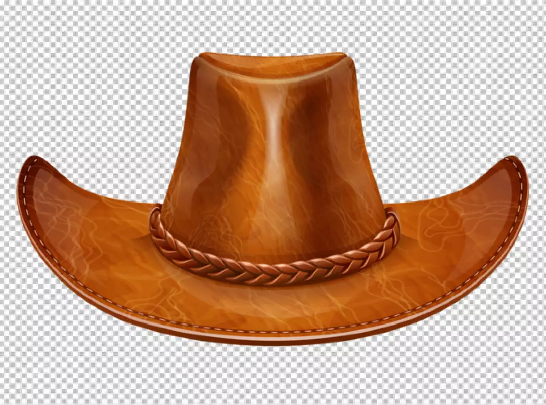 Free Premium PNG Stylized Cowboy Hat PNG BG