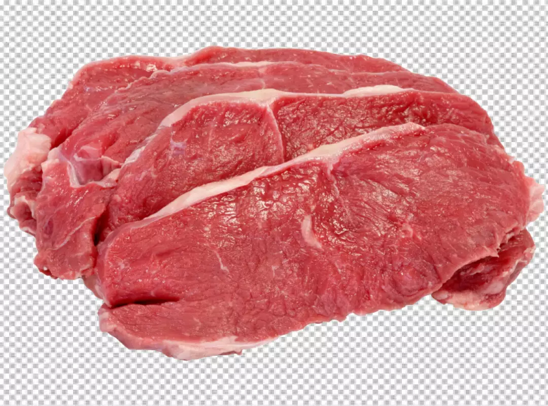 Free Premium PNG Beef is a deep red color and has a fine texture 3