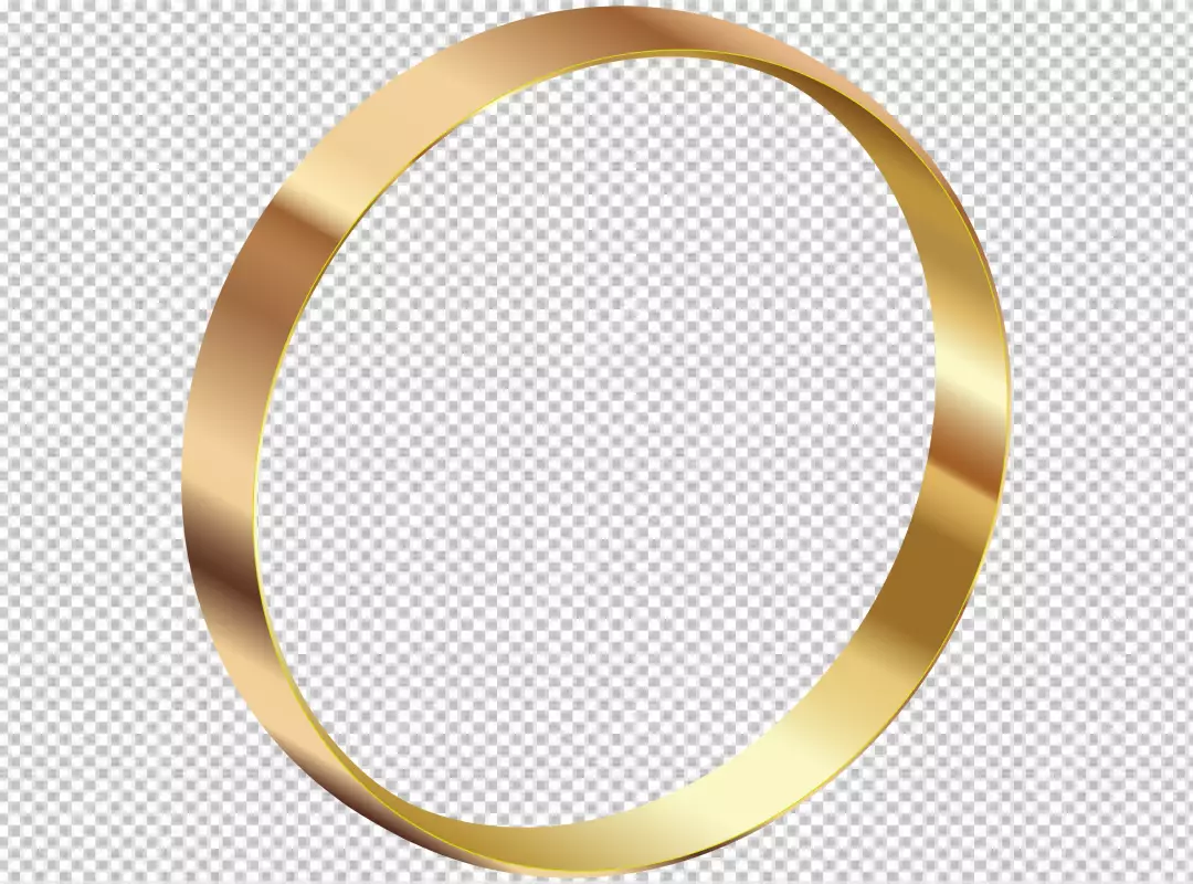 Free Premium PNG Golden color circle transparent background 