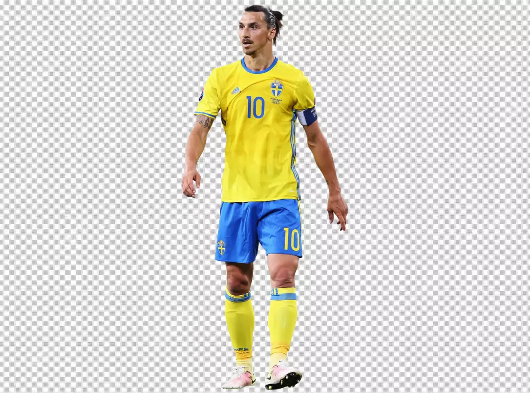 Free Premium PNG Zlatan Ibrahimovic looking the ball