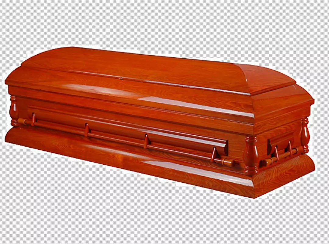 Free Premium PNG PNG RED  Coffin with Skeleton Hands Isolated on