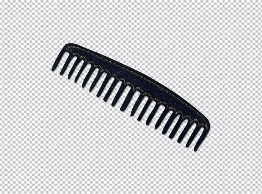 Free Premium PNG PNG A black comb with the word quot comb quot on