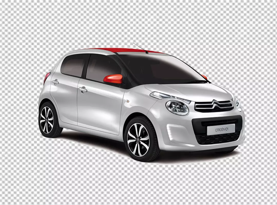 Free Premium PNG Citroen SUV white and red color png 