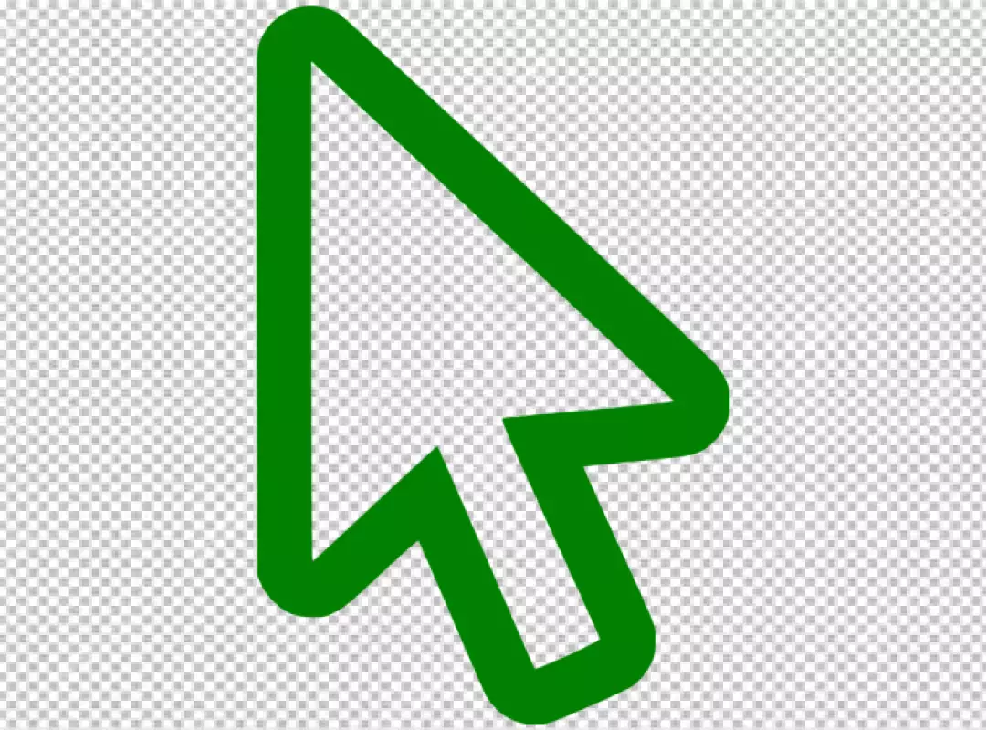 Free Premium PNG Green mouse cursor transparent background PNG