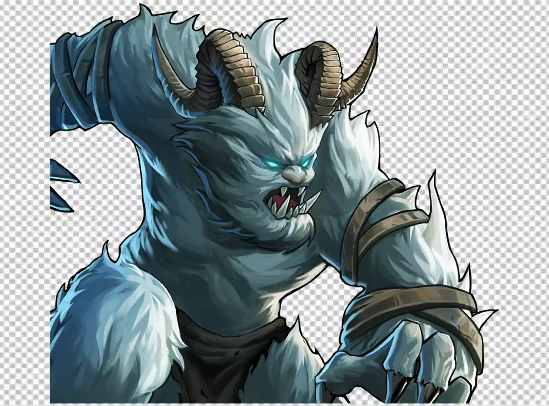 Free Premium PNG Look like giant Yeti or monster