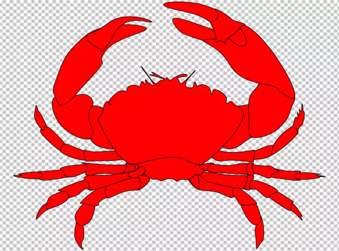 Free Premium PNG A crab with orange and brown coloring on transparent