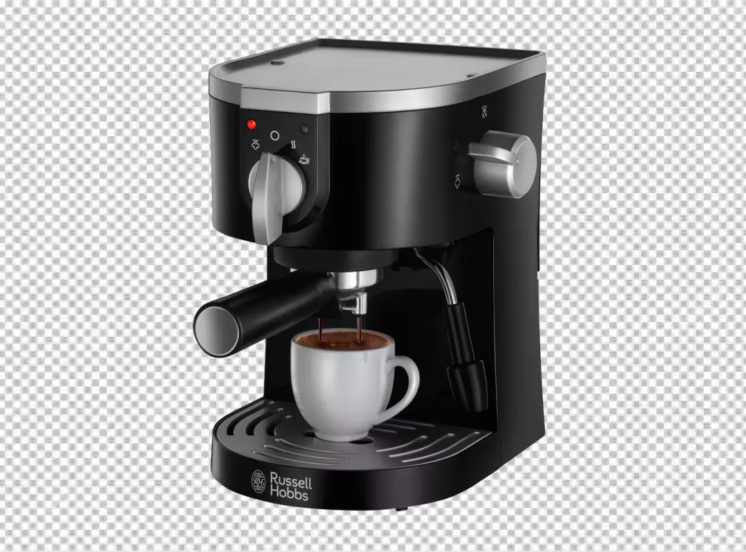 Free Premium PNG View of coffee making machine transparent background 