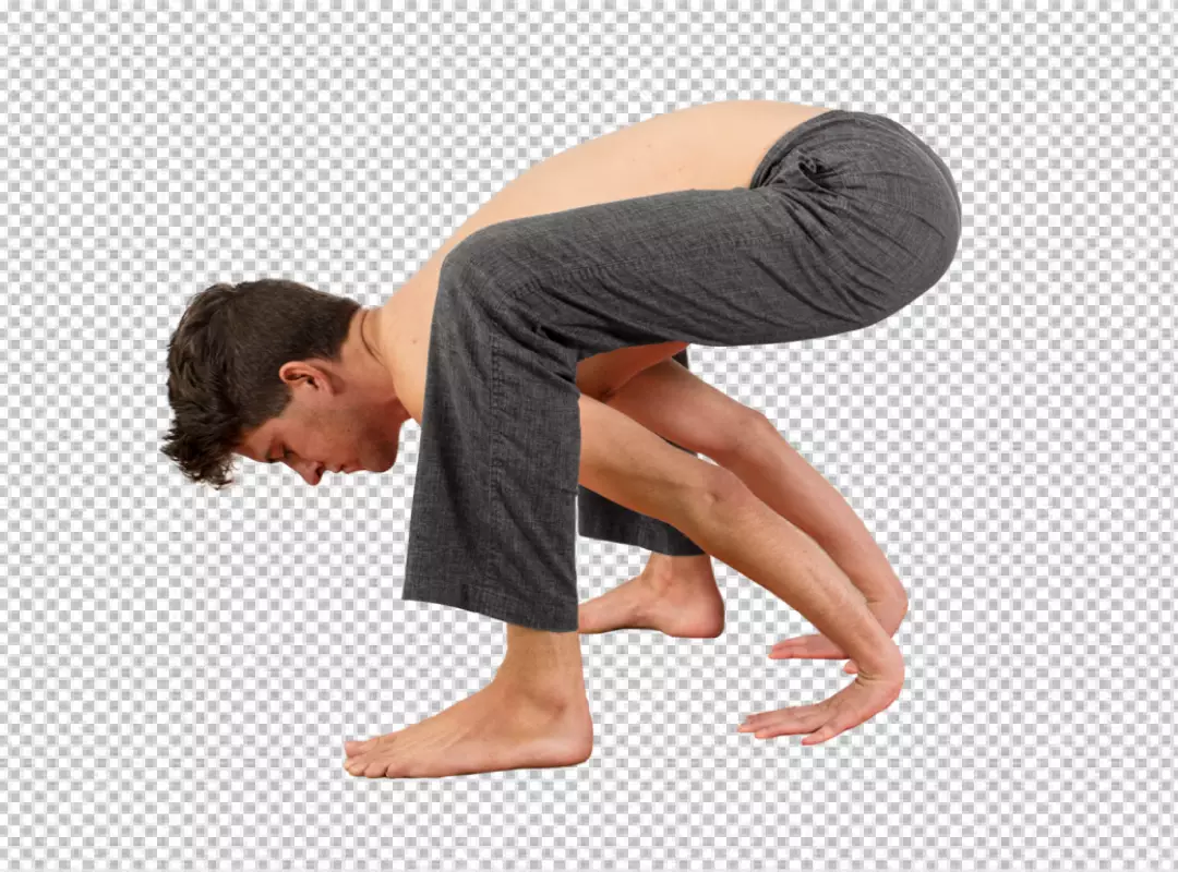 Free Premium PNG Brilliantly conveys the man’s concentration and energetic force