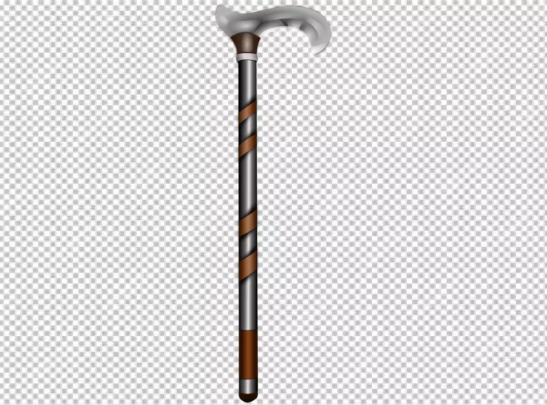 Free Premium PNG A walking stick is a device used to assist with walking