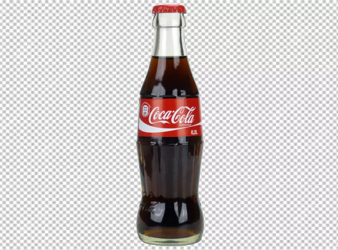 Free Premium PNG A bottle of coca cola is shown