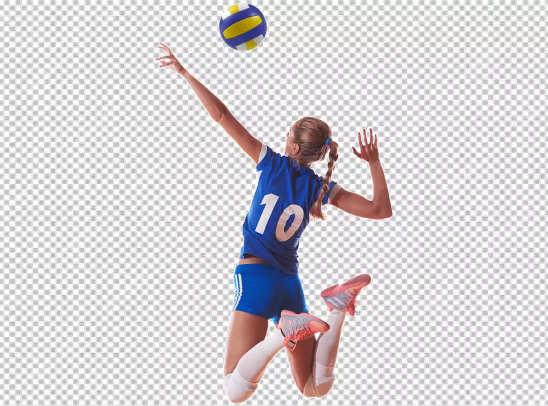 Free Premium PNG Beach volleyball girl sport png
