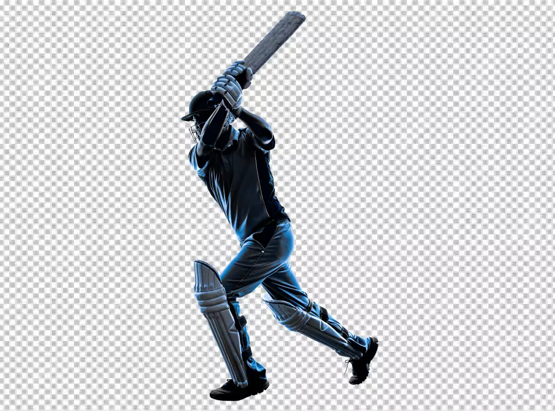 Free Premium PNG Concept of Batsman playing cricket championship PNG