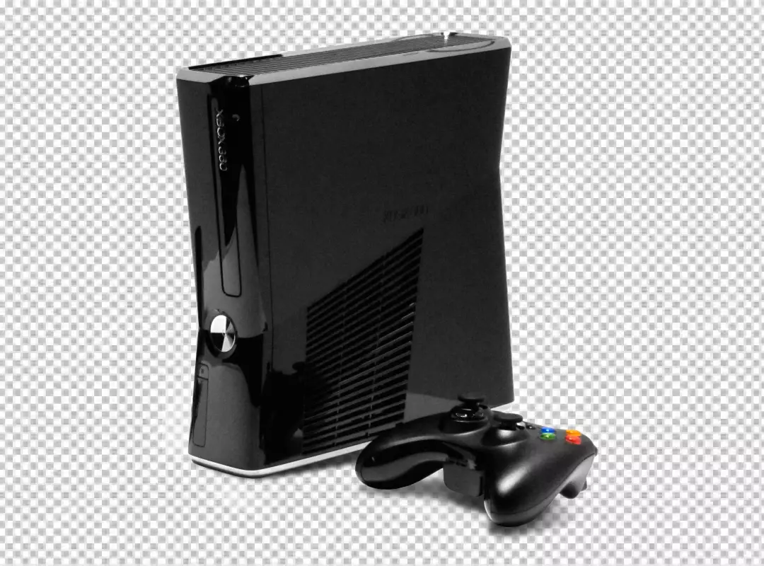 Free Premium PNG Black Xbox series X with sleek design and wireless Controller