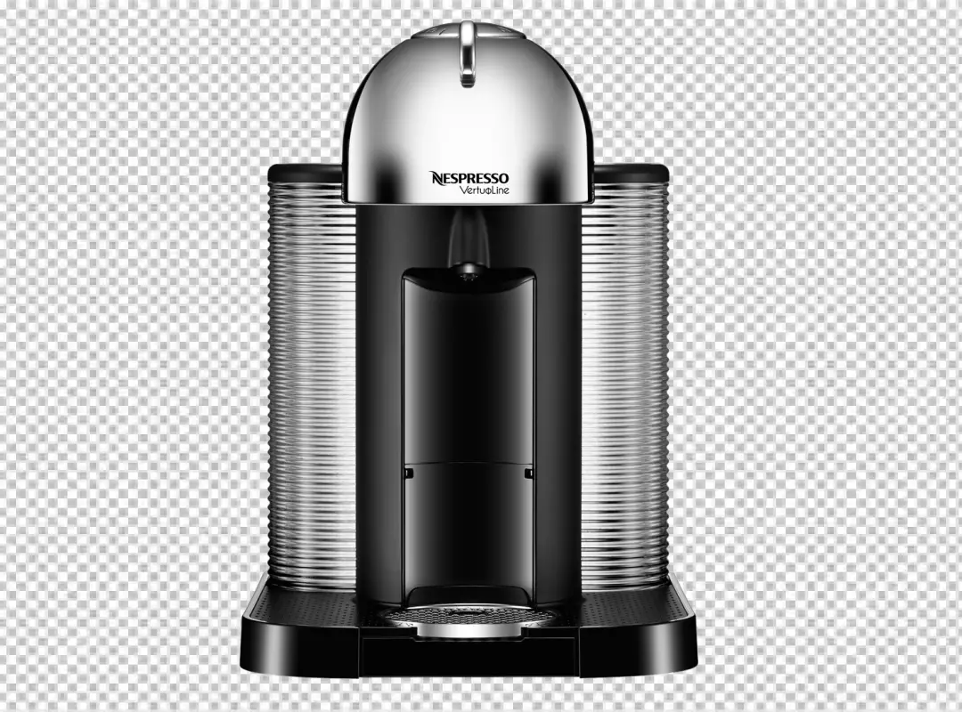 Free Premium PNG View of coffee machine making coffee at home