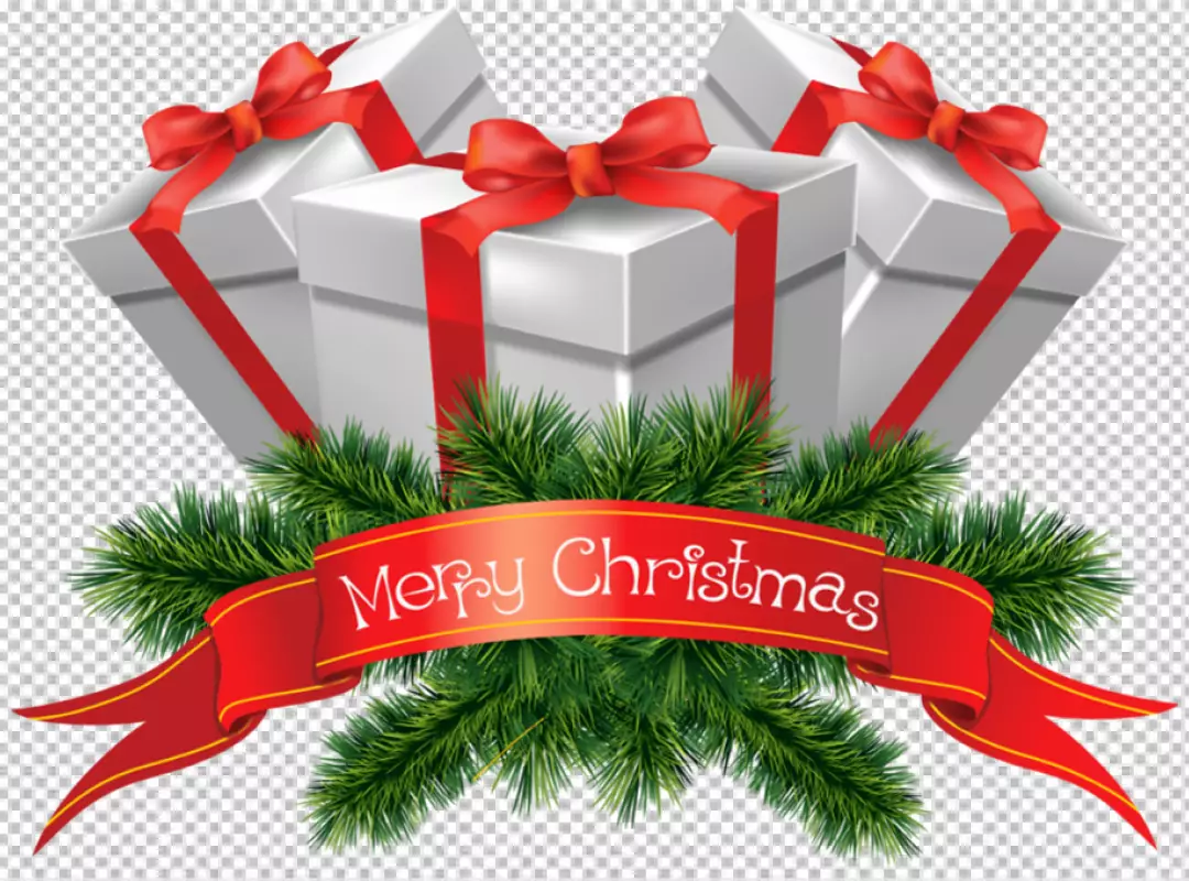 Free Premium PNG Christmas Gift Boxes on png Background