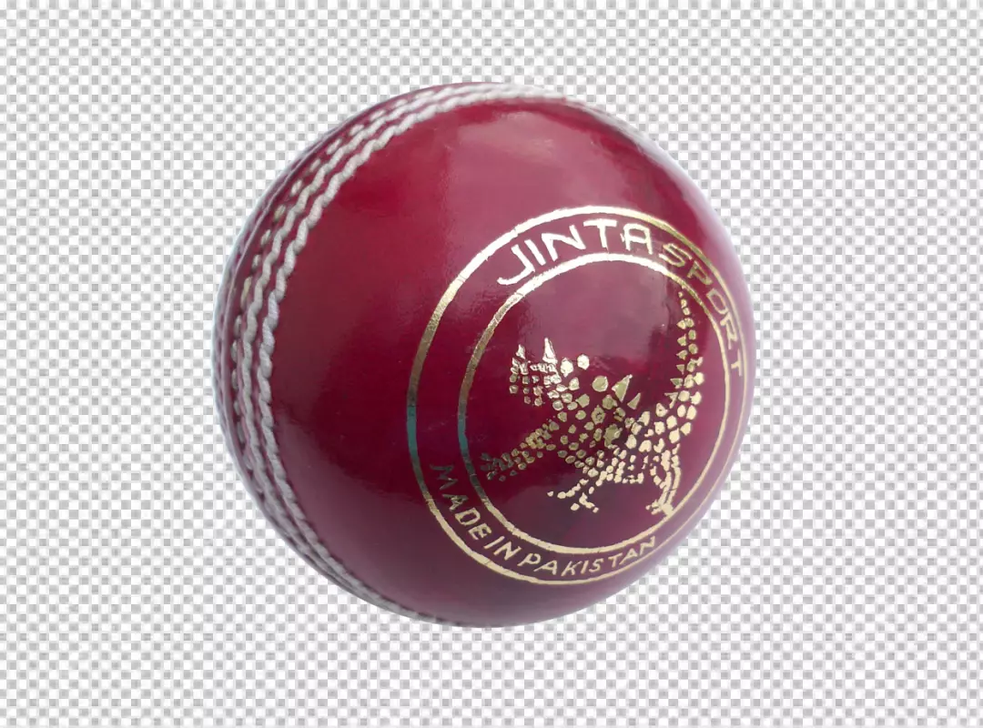 Free Premium PNG Red leather ball on transparent background PNG