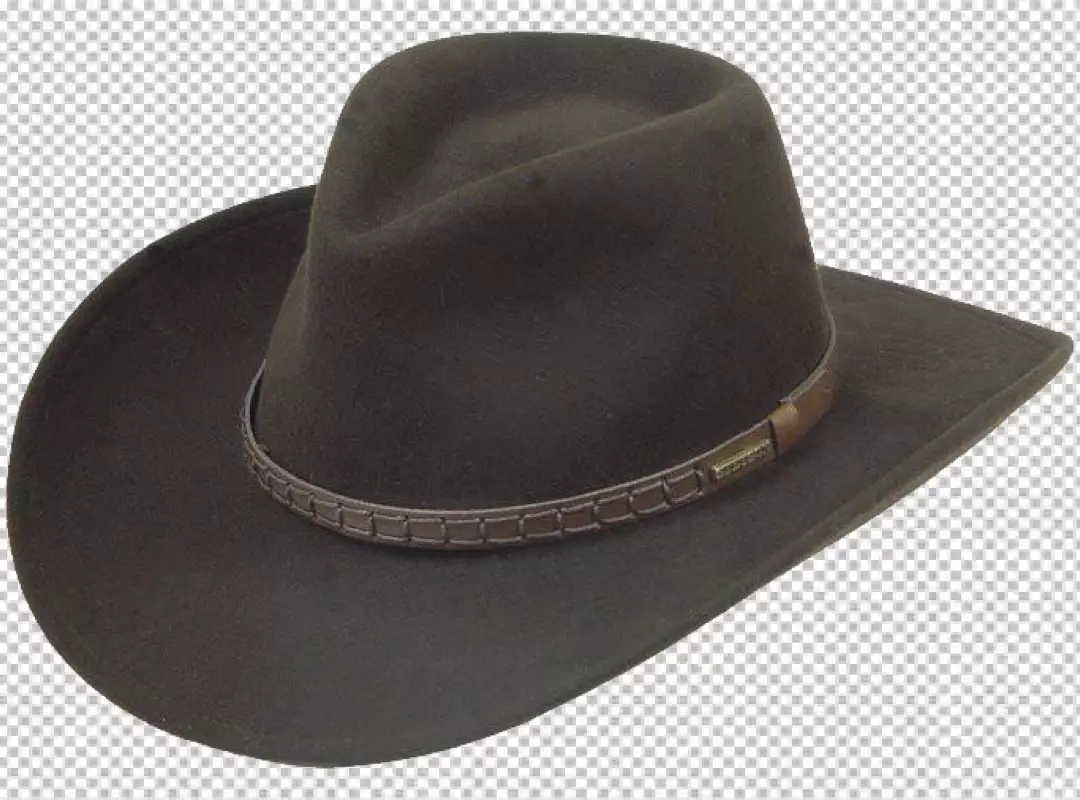 Free Premium PNG Magnificent homburg cowboy hat isolated